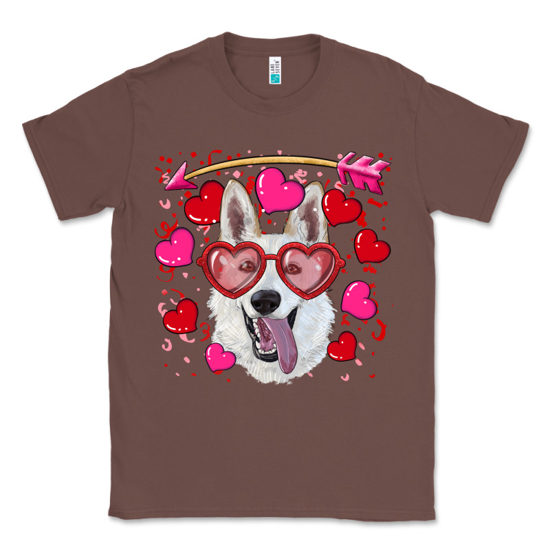 Valentine's Day  White Shepherd Classic Tee by RanaPortraitStore | Teevron