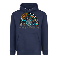 Navy happy mother's day rainbow Heavyweight Hoodie - CowhideDigitalArt