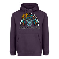 Plum happy mother's day rainbow Heavyweight Hoodie - CowhideDigitalArt