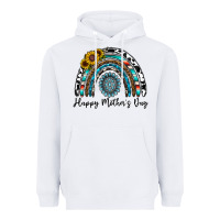 White happy mother's day rainbow Heavyweight Hoodie - CowhideDigitalArt