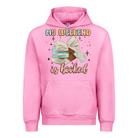 Fuchsia Pink my weekend is booked Urban Hoodie - MaliasSmallBusiness