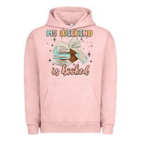 Pigment Salmon my weekend is booked Urban Hoodie - MaliasSmallBusiness