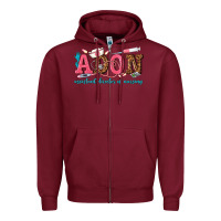 Burgundy assistant director of nursing Zipper Hoodie - texasbilliewilder