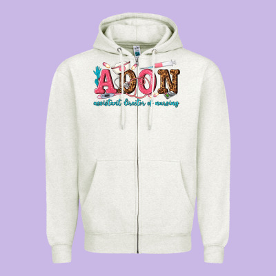 Assistant Director Of Nursing Zipper Hoodie Designed By Texasbilliewilder