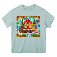 Arona Christmas cowboy gnome Heavy Core Tee - CowhideDigitalArt