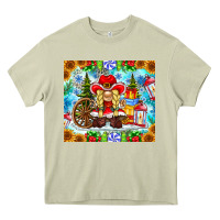 Mossy Christmas cowboy gnome Heavy Core Tee - CowhideDigitalArt