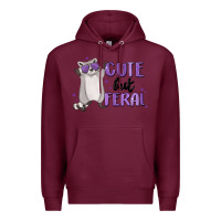 Cute But Feral Premium Hoodie | Teevron