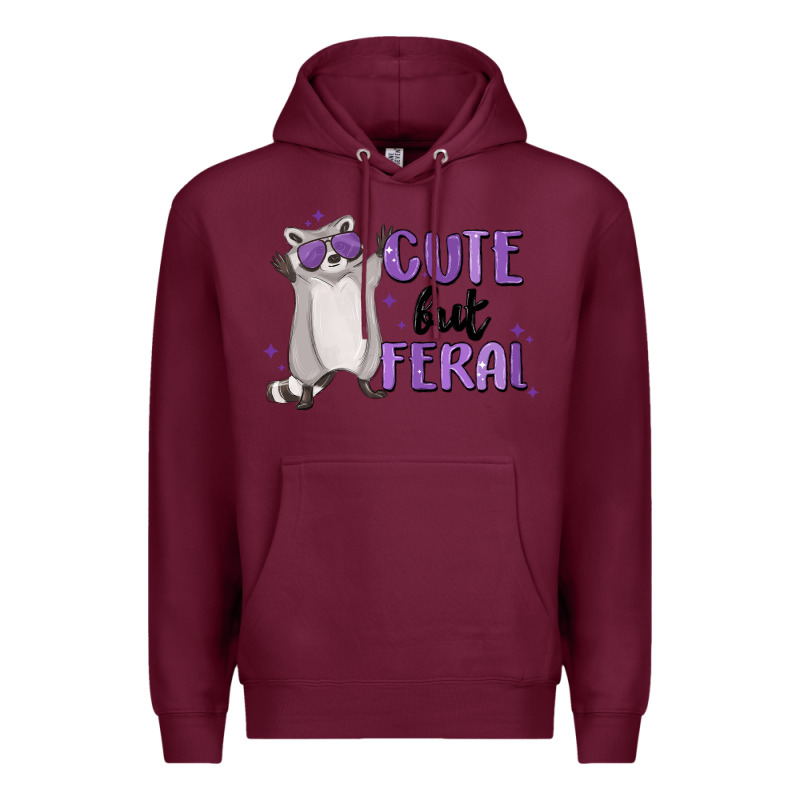 Cute But Feral Premium Hoodie by MaliasSmallBusiness | Teevron