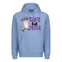 Colony Blue cute but feral Premium Hoodie - MaliasSmallBusiness