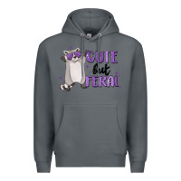 Rock cute but feral Premium Hoodie - MaliasSmallBusiness
