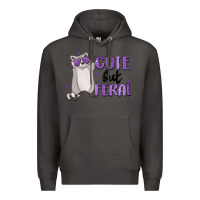 Smoke cute but feral Premium Hoodie - MaliasSmallBusiness