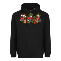 Black christmas trucks Heavyweight Hoodie - FaDigitalArtStudio