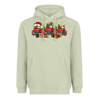 Matcha christmas trucks Heavyweight Hoodie - FaDigitalArtStudio