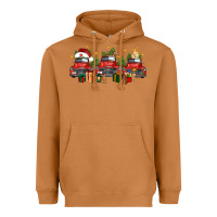 Meerkat christmas trucks Heavyweight Hoodie - FaDigitalArtStudio