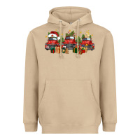 Mushroom christmas trucks Heavyweight Hoodie - FaDigitalArtStudio