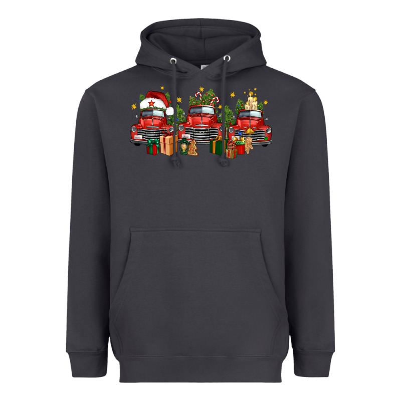 Christmas Trucks Heavyweight Hoodie by FaDigitalArtStudio | Teevron