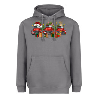 Storm christmas trucks Heavyweight Hoodie - FaDigitalArtStudio