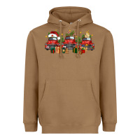 Toasted Coconut christmas trucks Heavyweight Hoodie - FaDigitalArtStudio