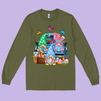 Long Sleeve Tee easter farm truck
