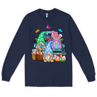 Navy easter farm truck Long Sleeve Tee - Zillion Design Studio