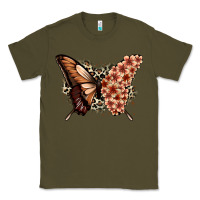 Army Green melanin  butterfly Classic Tee - Zillion Design Studio
