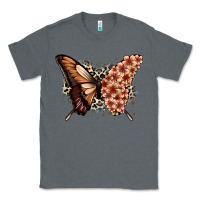 Charcoal Heather melanin  butterfly Classic Tee - Zillion Design Studio
