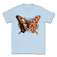 Dusty Blue melanin  butterfly Classic Tee - Zillion Design Studio