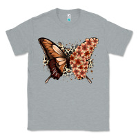Heather Grey melanin  butterfly Classic Tee - Zillion Design Studio