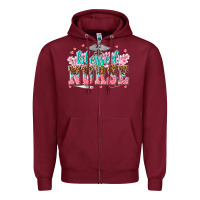 Burgundy blessed nurse Zipper Hoodie - texasbilliewilder
