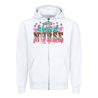 White blessed nurse Zipper Hoodie - texasbilliewilder