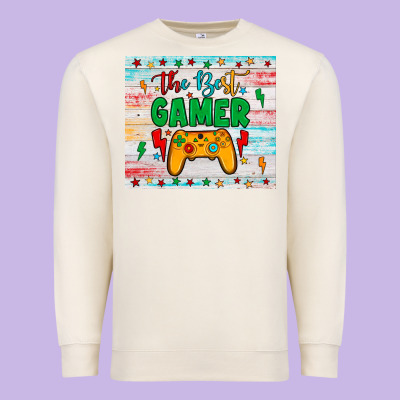 The Best Gamer Premium Sweatshirt Designed By Jahusdesignshop