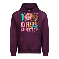 Mauve Wine 100 days sweeter Urban Hoodie - MaliasSmallBusiness