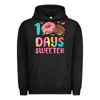 Pigment Black 100 days sweeter Urban Hoodie - MaliasSmallBusiness