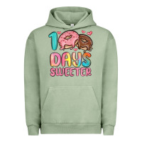 Pigment Oil Green 100 days sweeter Urban Hoodie - MaliasSmallBusiness