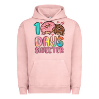 Pigment Salmon 100 days sweeter Urban Hoodie - MaliasSmallBusiness