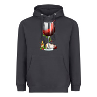 Smoke christmas wine glass Heavyweight Hoodie - FaDigitalArtStudio