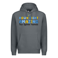 Rock down right amazing down syndrome awareness Premium Hoodie - MaliasSmallBusiness