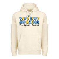 Sandshell down right amazing down syndrome awareness Premium Hoodie - MaliasSmallBusiness