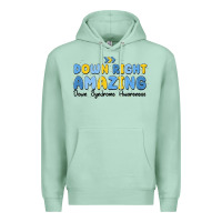 Seafoam down right amazing down syndrome awareness Premium Hoodie - MaliasSmallBusiness