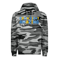 Slate Camo down right amazing down syndrome awareness Premium Hoodie - MaliasSmallBusiness