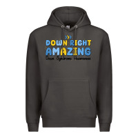 Smoke down right amazing down syndrome awareness Premium Hoodie - MaliasSmallBusiness