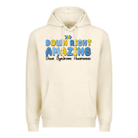 Tofu down right amazing down syndrome awareness Premium Hoodie - MaliasSmallBusiness