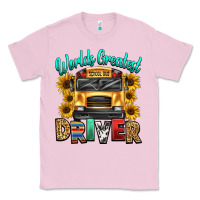 Bubblegum Pink worlds greatest school bus driver Classic Tee - texasbilliewilder