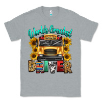 Heather Grey worlds greatest school bus driver Classic Tee - texasbilliewilder