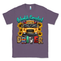 Lavender worlds greatest school bus driver Classic Tee - texasbilliewilder
