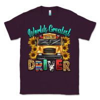 Plum worlds greatest school bus driver Classic Tee - texasbilliewilder