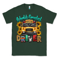 Sports Green worlds greatest school bus driver Classic Tee - texasbilliewilder