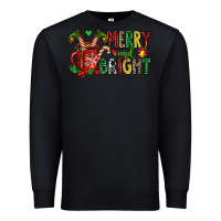 Black merry and bright Premium Sweatshirt - AdoDesignShop