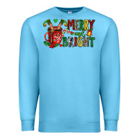 Ocean Blue merry and bright Premium Sweatshirt - AdoDesignShop
