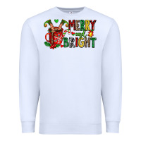 White merry and bright Premium Sweatshirt - AdoDesignShop